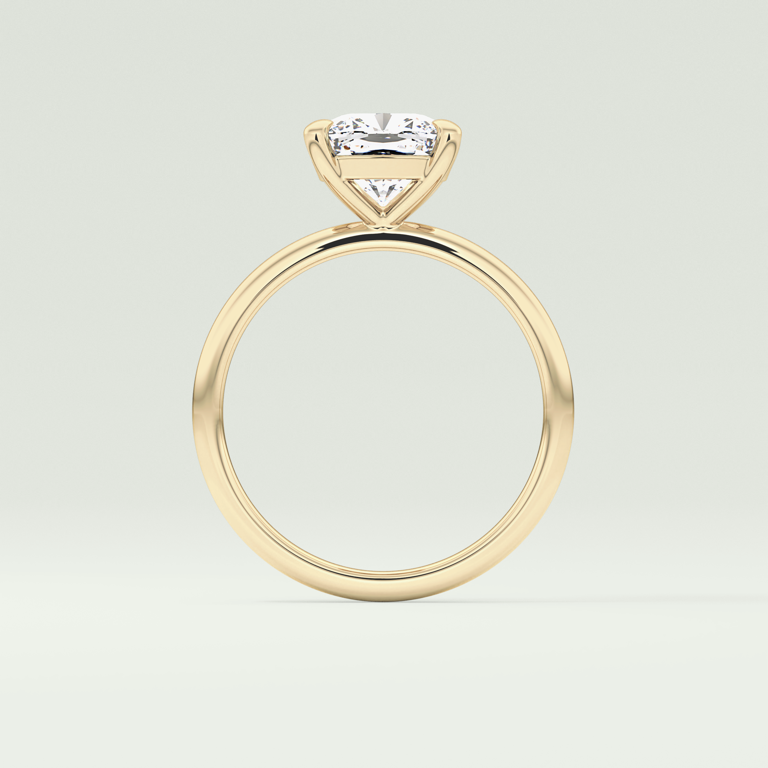2.0 CT Cushion Cut Lab Grown Diamond Engagement Ring