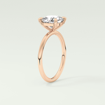 2.0 CT Cushion Cut Lab Grown Diamond Engagement Ring