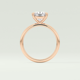 2.0 CT Cushion Cut Solitaire Moissanite Engagement Ring 12
