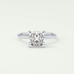 2.0 CT Cushion Cut Lab Grown Diamond Engagement Ring