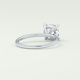 2.0 CT Cushion Cut Lab Grown Diamond Engagement Ring
