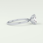 2.0 CT Cushion Cut Lab Grown Diamond Engagement Ring