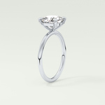 2.0 CT Cushion Cut Lab Grown Diamond Engagement Ring