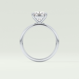 2.0 CT Cushion Cut Solitaire Moissanite Engagement Ring 18