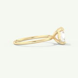 2.0 CT Asscher Cut Solitaire Lab-Grown Diamond Engagement Ring