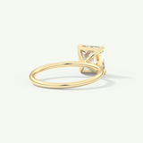 2.0 CT Asscher Cut Solitaire Lab-Grown Diamond Engagement Ring