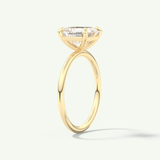 2.0 CT Asscher Cut Solitaire Lab-Grown Diamond Engagement Ring