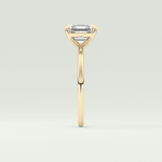 2.0 CT Asscher Cut Solitaire Moissanite Engagement Ring 4