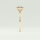 2.0 CT Asscher Cut Solitaire Moissanite Engagement Ring 4