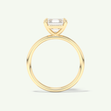 2.0 CT Asscher Cut Solitaire Lab-Grown Diamond Engagement Ring