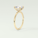 2.0 CT Asscher Cut Solitaire Moissanite Engagement Ring 5
