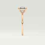 2.0 CT Asscher Cut Solitaire Moissanite Engagement Ring 10