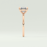 2.0 CT Asscher Cut Solitaire Moissanite Engagement Ring 10