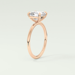 2.0 CT Asscher Cut Solitaire Moissanite Engagement Ring 11