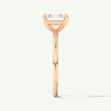 2.0 CT Asscher Cut Solitaire Lab-Grown Diamond Engagement Ring