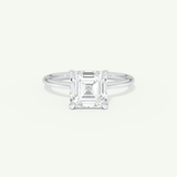 2.0 CT Asscher Cut Solitaire Lab-Grown Diamond Engagement Ring