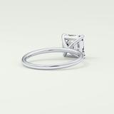 2.0 CT Asscher Cut Solitaire Moissanite Engagement Ring 14