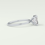 2.0 CT Asscher Cut Solitaire Moissanite Engagement Ring 15