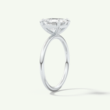 2.0 CT Asscher Cut Solitaire Lab-Grown Diamond Engagement Ring