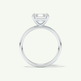 2.0 CT Asscher Cut Solitaire Lab-Grown Diamond Engagement Ring