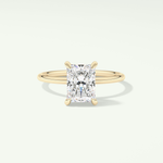 2.0 CT Radiant Cut Lab Grown Diamond Engagement Ring