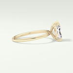 2.0 CT Radiant Cut Lab Grown Diamond Engagement Ring