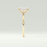 2.0 CT Radiant Cut Solitaire Moissanite Engagement Ring 4