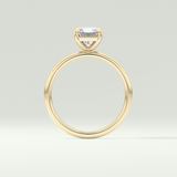 2.0 CT Radiant Cut Solitaire Moissanite Engagement Ring 6