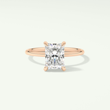 2.0 CT Radiant Cut Solitaire Moissanite Engagement Ring 7