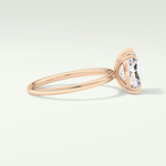 2.0 CT Radiant Cut Lab Grown Diamond Engagement Ring