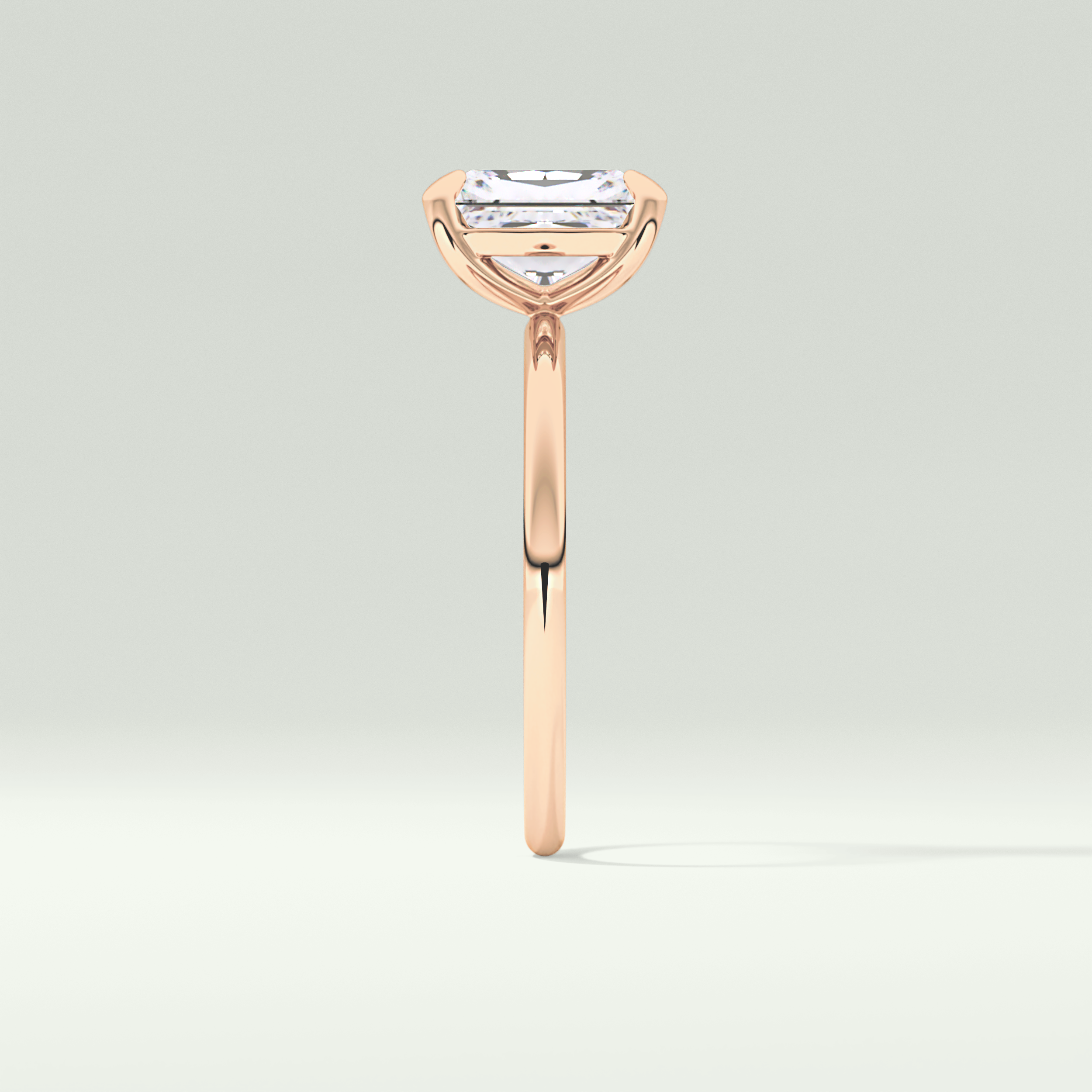 2.0 CT Radiant Cut Solitaire Moissanite Engagement Ring 10