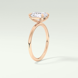 2.0 CT Radiant Cut Solitaire Moissanite Engagement Ring 11