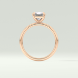 2.0 CT Radiant Cut Lab Grown Diamond Engagement Ring