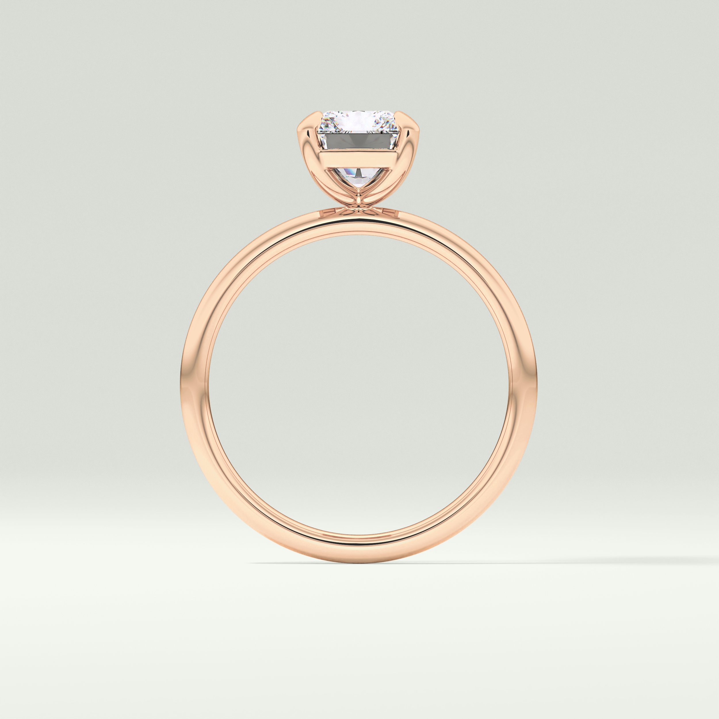2.0 CT Radiant Cut Solitaire Moissanite Engagement Ring 12