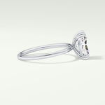 2.0 CT Radiant Cut Lab Grown Diamond Engagement Ring