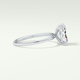 2.0 CT Radiant Cut Lab Grown Diamond Engagement Ring