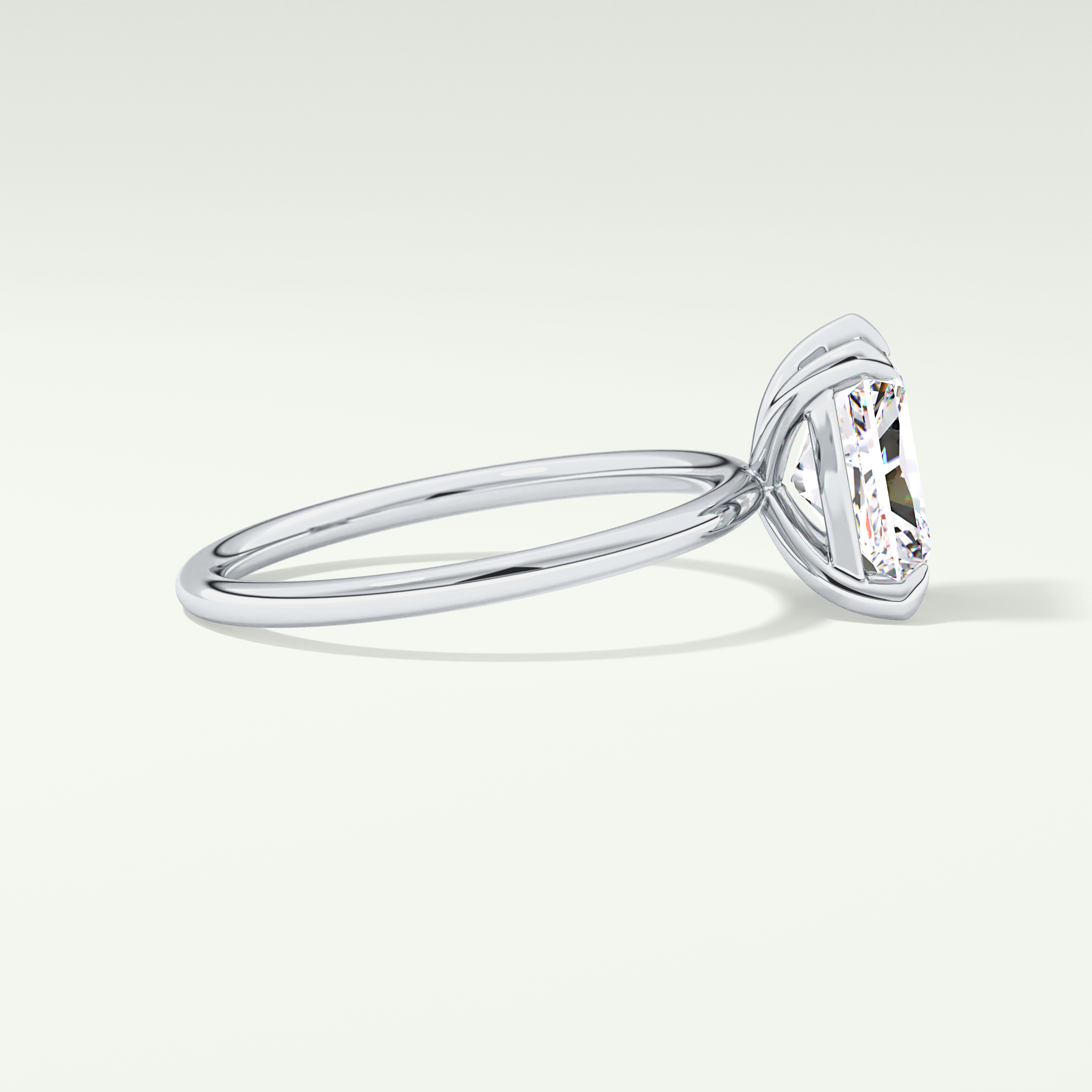 2.0 CT Radiant Cut Solitaire Moissanite Engagement Ring 15