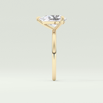 2.0 CT Pear Cut Lab Grown Diamond Engagement Ring