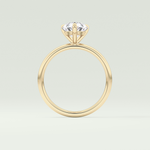 2.0 CT Pear Cut Lab Grown Diamond Engagement Ring