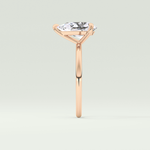 2.0 CT Pear Cut Lab Grown Diamond Engagement Ring