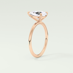 2.0 CT Pear Cut Lab Grown Diamond Engagement Ring