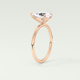 2.0 CT Pear Cut Lab Grown Diamond Engagement Ring