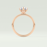 2.0 CT Pear Cut Lab Grown Diamond Engagement Ring