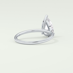 2.0 CT Pear Cut Lab Grown Diamond Engagement Ring