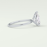 2.0 CT Pear Cut Lab Grown Diamond Engagement Ring