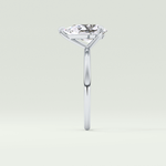 2.0 CT Pear Cut Lab Grown Diamond Engagement Ring