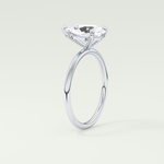2.0 CT Pear Cut Lab Grown Diamond Engagement Ring