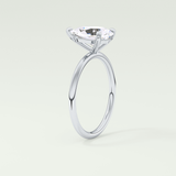 2.0 CT Pear Cut Lab Grown Diamond Engagement Ring