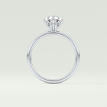 2.0 CT Pear Cut Solitaire Moissanite Engagement Ring 18