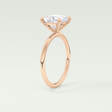 2.0 CT Princess Cut Solitaire Moissanite Engagement Ring 11